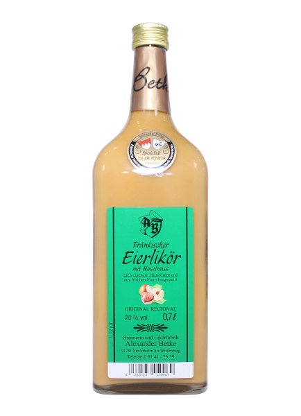 Eierlikör mit Haselnuss 20% - 0,7l