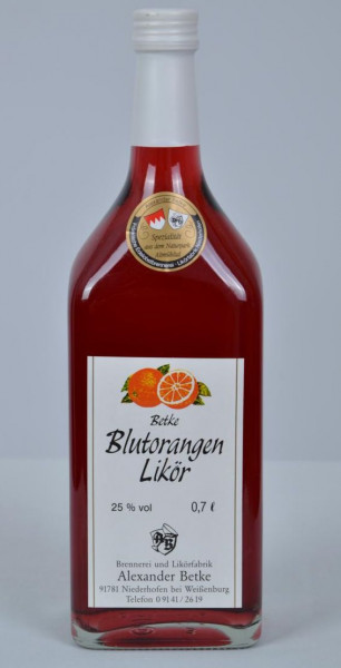 Blutorangen Likör 25% - 0,7l