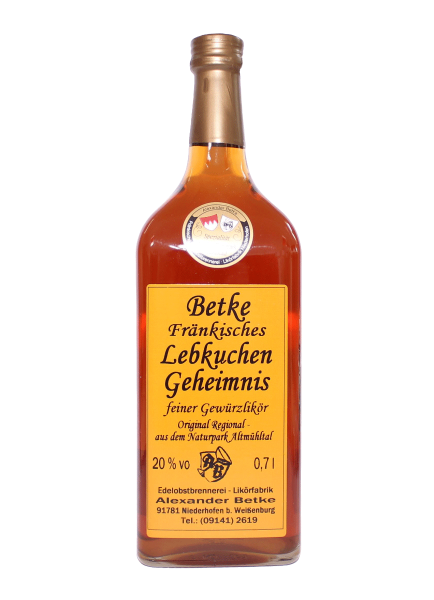 Lebkuchen Geheimnis 20% - 0,7l