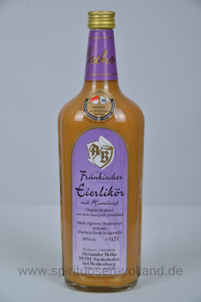 Eierlikör mit Haselnuss 20% - 0,7l