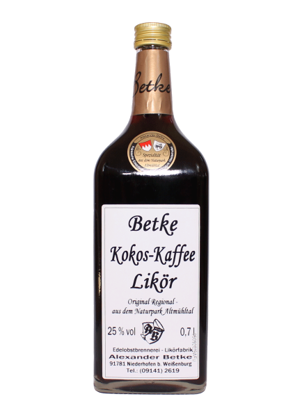 Kokos-Kaffee Likör 25% - 0,7l